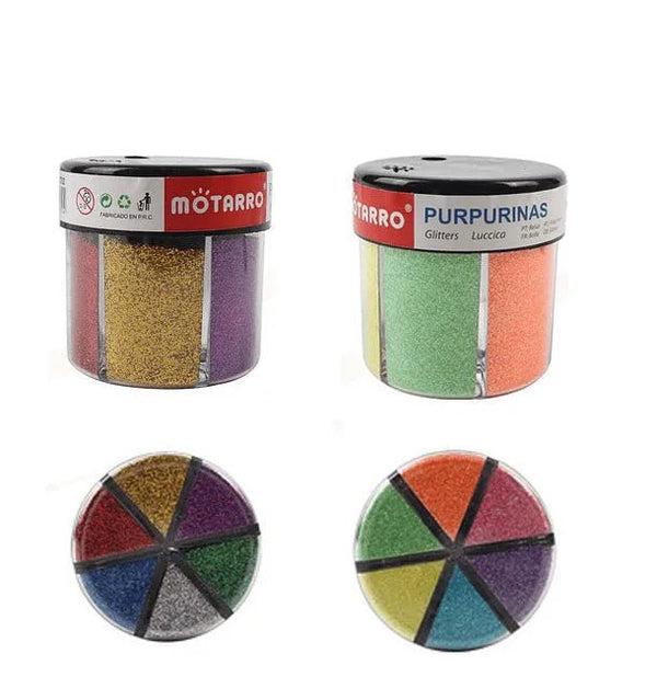 Glitter 12 colores con dispensador Escarcha - Baúl de Ayün