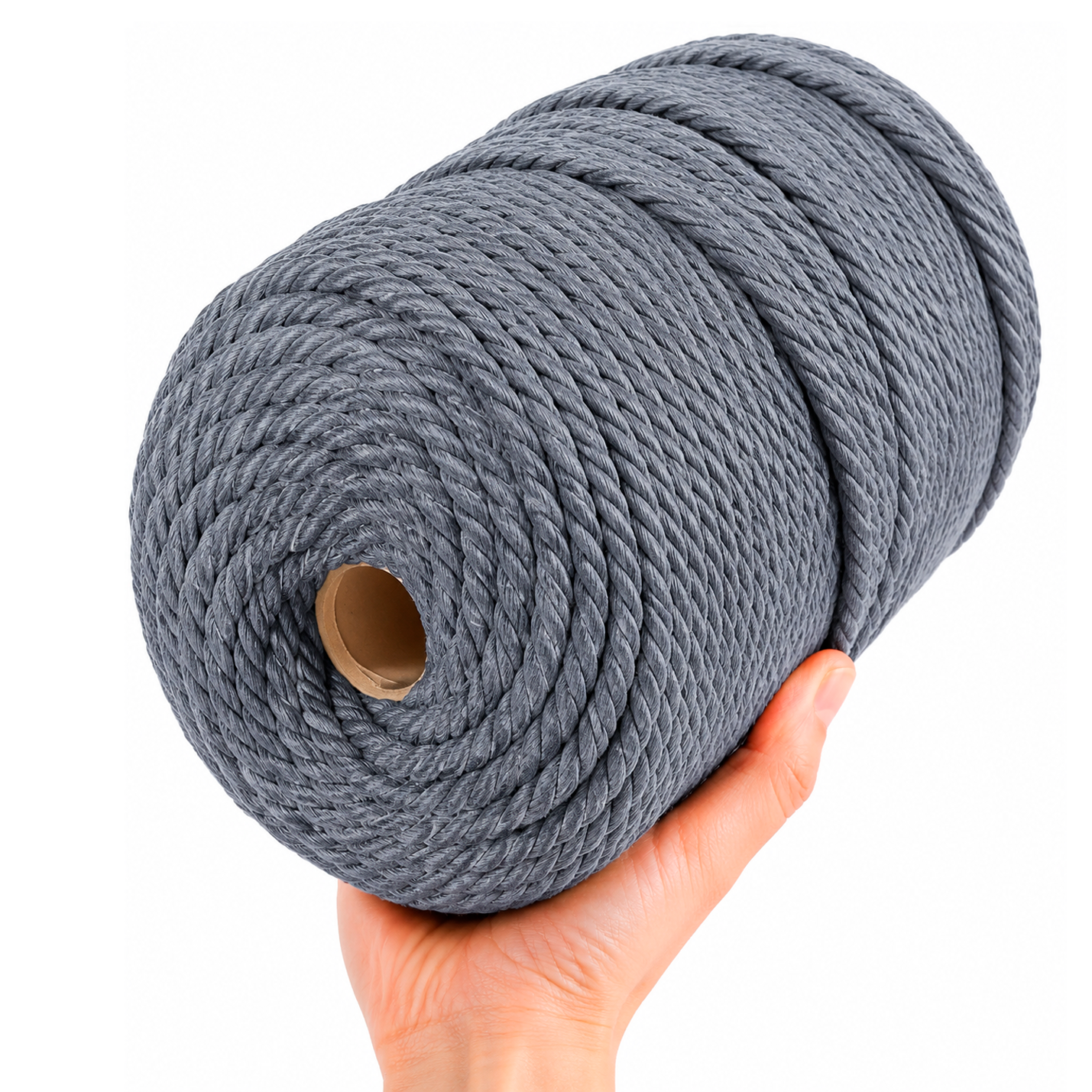 Cordón Algodón Torcido 5mm 200 Metros Para Macramé