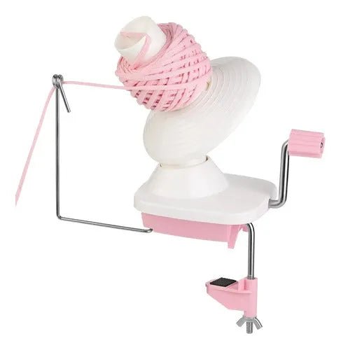 Maquina Ovilladora Rosa Manual Para Lanas Hasta 100 Gramos - Baúl de Ayün