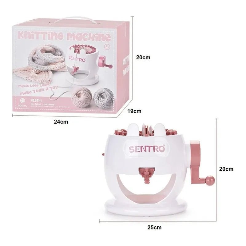 Maquina Para Tejer Manual Sentro 22 Agujas Telar Giratorio - Baúl de Ayün