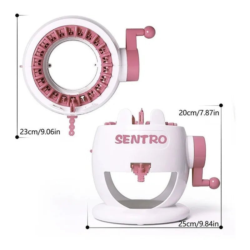 Maquina Para Tejer Manual Sentro 22 Agujas Telar Giratorio - Baúl de Ayün