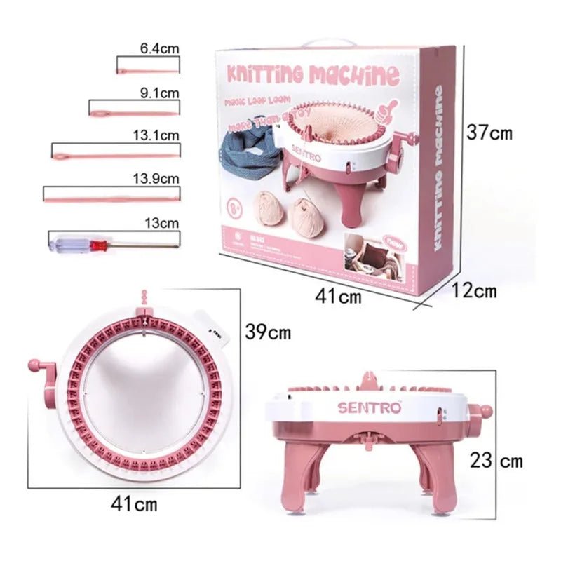 Maquina Para Tejer Manual Sentro 48 Agujas Telar Giratorio - Baúl de Ayün