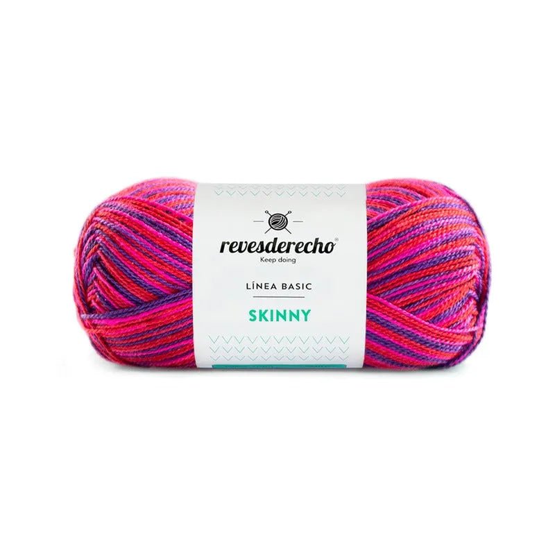 Ovillo Lana Skinny Mix 100% Acrílico Premium Revesderecho - Baúl de Ayün
