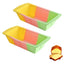 Pack 2 Moldes De Silicona Tricolor Para Queque - Baúl de Ayün