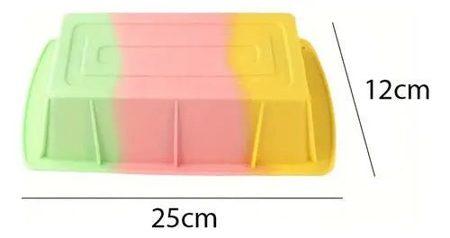 Pack 2 Moldes De Silicona Tricolor Para Queque - Baúl de Ayün