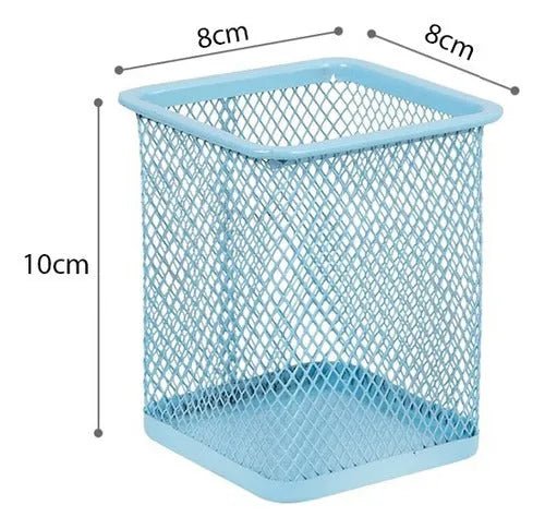 Pack 3 Porta Lapices Organizador Multiuso Metálico Canasto - Baúl de Ayün