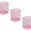 Pack 3 Porta Lapices Organizador Multiuso Metálico Canasto - Baúl de Ayün
