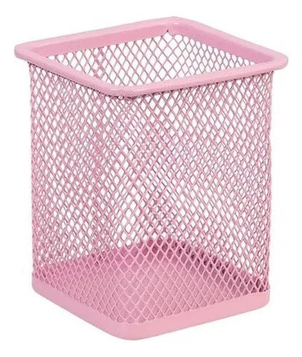 Pack 3 Porta Lapices Organizador Multiuso Metálico Canasto - Baúl de Ayün