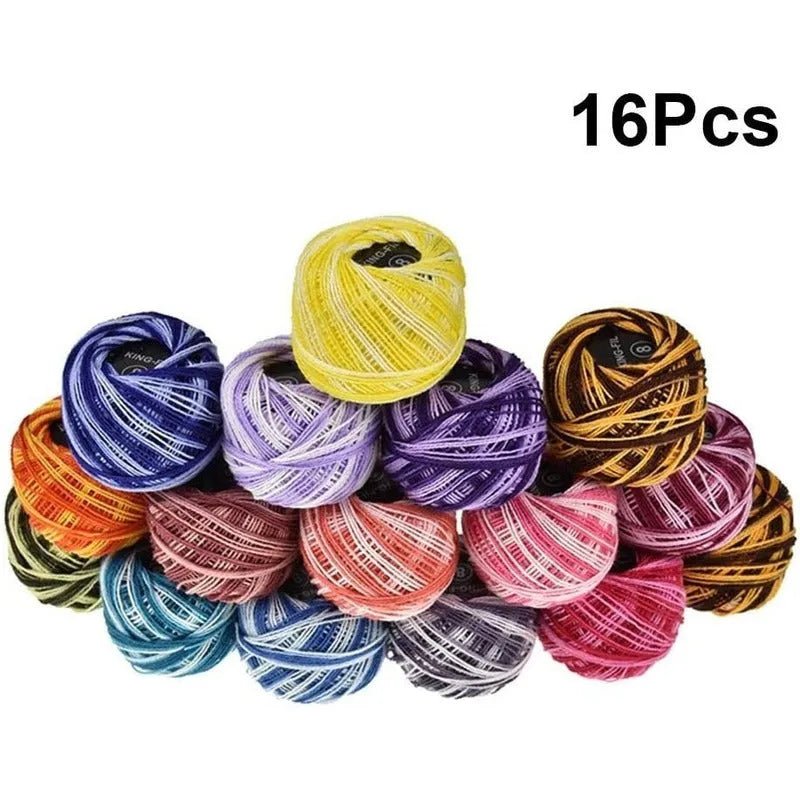 Pack De 16 Hilos Perle Matizado Para Bordado En Caja - Baúl de Ayün
