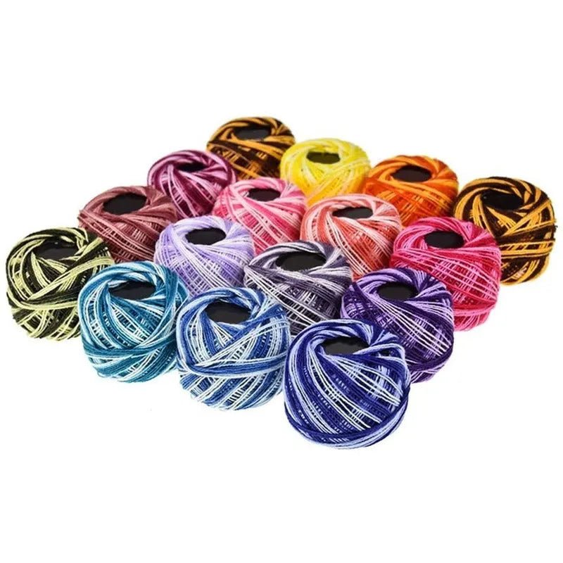 Pack De 16 Hilos Perle Matizado Para Bordado En Caja - Baúl de Ayün