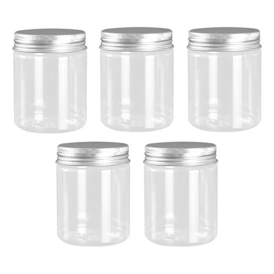 Pack De 5 Frascos De Plástico Con Tapa Rosca 200 Ml - Baúl de Ayün
