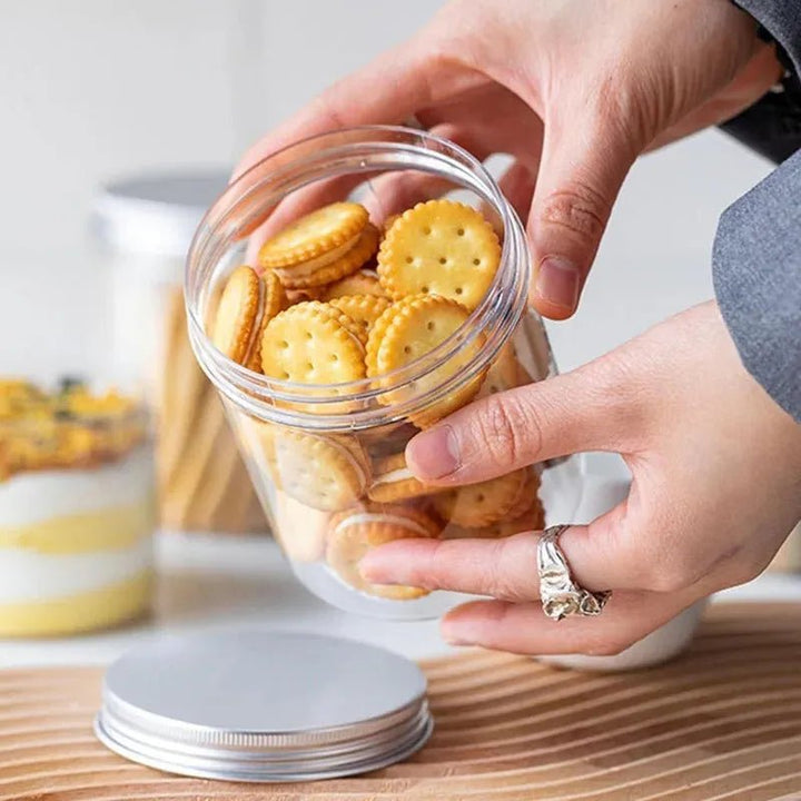 Pack De 5 Frascos De Plástico Con Tapa Rosca 200 Ml - Baúl de Ayün