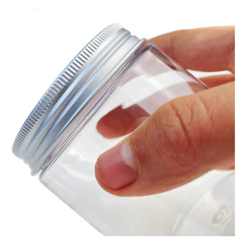 Pack De 5 Frascos De Plástico Con Tapa Rosca 200 Ml - Baúl de Ayün