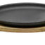 Plancha Plato De Hierro Fundido 21cm Con Base Madera - Baúl de Ayün