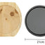 Plancha Plato De Hierro Fundido 21cm Con Base Madera - Baúl de Ayün