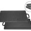 Plancha Reversible Churrasquera De Hierro Fundido 50x24cm - Baúl de Ayün