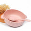 Plato Bowl + Cuchara De Fibra De Bambú Para Bebé Ecofriendly - Baúl de Ayün