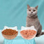 Plato Doble Para Mascotas Con Forma De Gato - 3 Colores - Baúl de Ayün