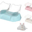 Plato Doble Para Mascotas Con Forma De Gato - 3 Colores - Baúl de Ayün