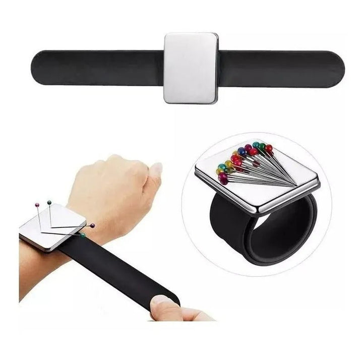 Pulsera Magnetica Ajustable Porta Alfileres Agujas Pinches - Baúl de Ayün