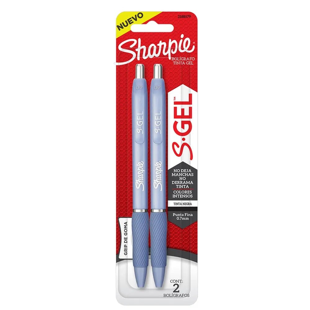 Set 2 Bolígrafos gel Sharpie fashion 0.7mm tinta negra - Baúl de Ayün
