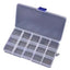 Set 2 Cajas Organizadoras Transparente 15 Divisiones 17x10cm - Baúl de Ayün