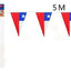 Set 2 Guirnaldas Fiestas Patrias Bandera Triangulo 5 Metros - Baúl de Ayün