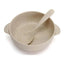 Set 2 Platos Bowl + Cuchara De Fibra De Bambú Para Bebé - Baúl de Ayün