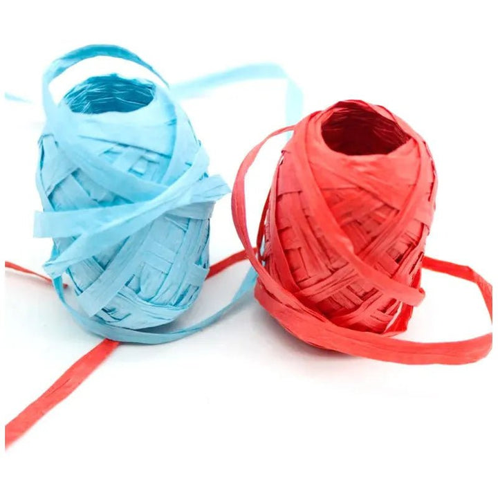 Set 24 Rollos Cinta De Papel Rafia 10mts Para Manualidades - Baúl de Ayün