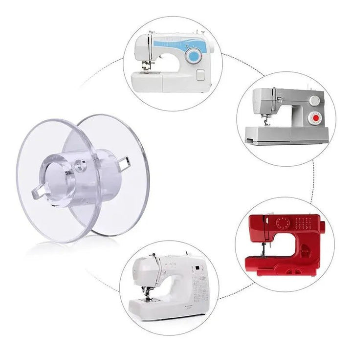 Set 25 Carretes O Bobinas Plástico Para Maquina De Coser + Caja - Baúl de Ayün
