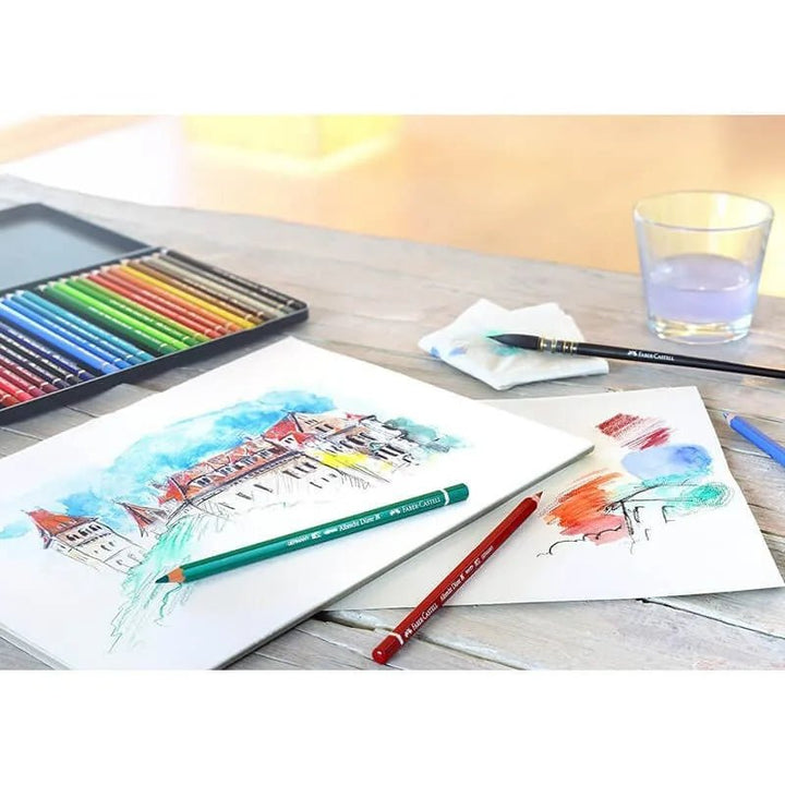 Set 36 lápices acuarelables Albrecht Dürer + Estuche de metal Faber Castell - Baúl de Ayün