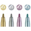 Set 4 marcadores metálicos Pitt Artist Pen Metallic Lettering Faber Castell - Baúl de Ayün