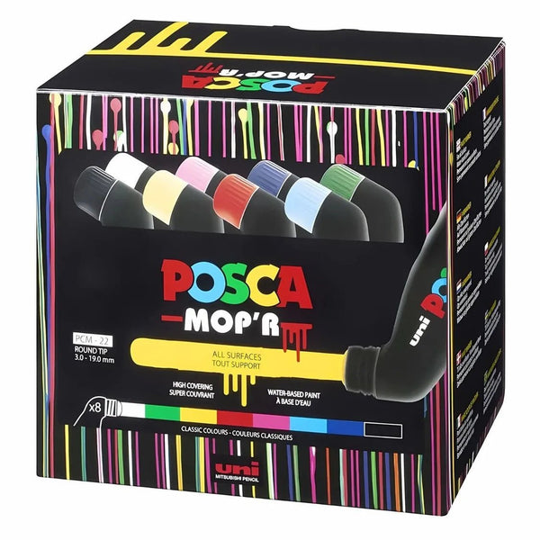 Set 8 Marcadores Pintura PCM - 22 Punta 3 a 19 mm MOP'R - Baúl de Ayün