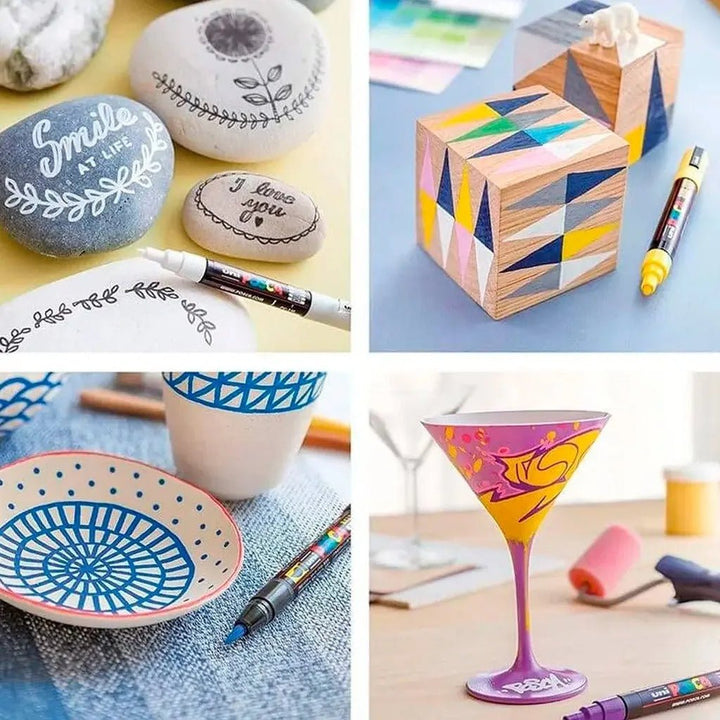 Set 8 Marcadores POSCA 3M - 8 Colores pasteles 0.9 a 1.3mm - Baúl de Ayün