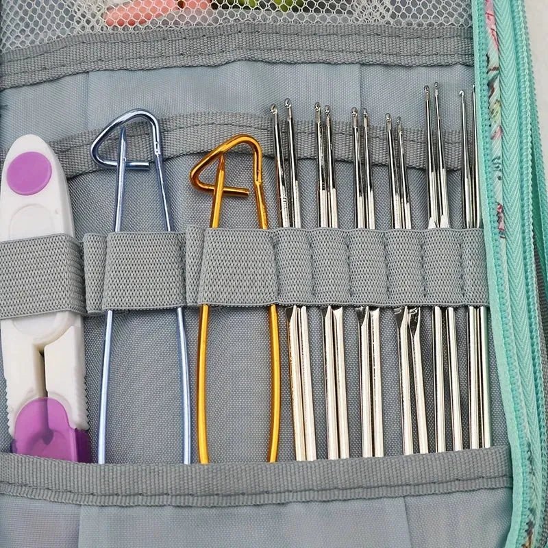 Set Completo Para Tejer Palillos Crochet Y Accesorios - Baúl de Ayün