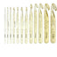 Set De 12 Crochet De Acrilico 4 A 25mm Jumbo - Baúl de Ayün