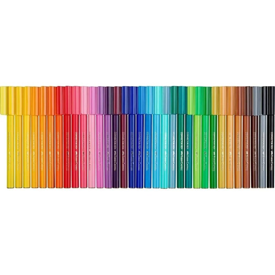 Set de 33 Marcadores Connector Cofre del tesoro metálico Faber Castell - Baúl de Ayün