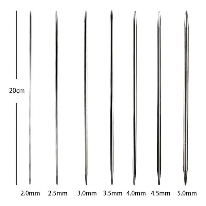 Set De 35 Palillos Doble Punta Para Calcetin 2.0 A 5.0mm - Baúl de Ayün