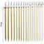 Set De 36 Palillos De Madera Para Tejer 25cm Largo - Bambu - Baúl de Ayün