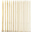 Set De 36 Palillos De Madera Para Tejer 25cm Largo - Bambu - Baúl de Ayün