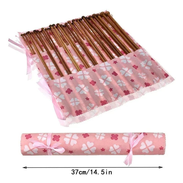 Set De 36 Palillos Rectos De Bambu Para Tejer - 35cm - Baúl de Ayün