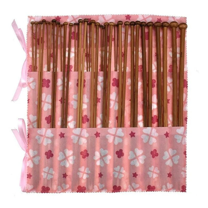 Set De 36 Palillos Rectos De Bambu Para Tejer - 35cm - Baúl de Ayün