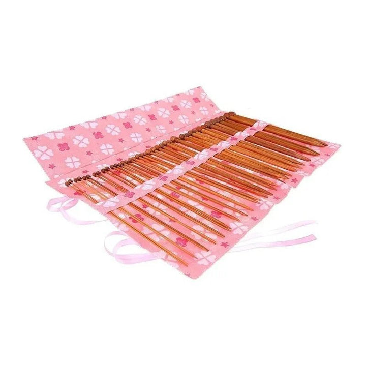 Set De 36 Palillos Rectos De Bambu Para Tejer - 35cm - Baúl de Ayün