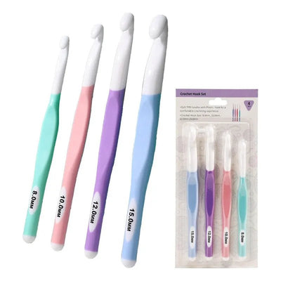 Set De 4 Crochet De Plastico Xl Jumbo 8 A 15mm - Baúl de Ayün