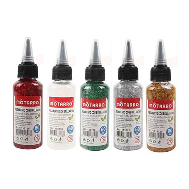 Set de 5 Pegamentos con Brillantina 60ml - Baúl de Ayün