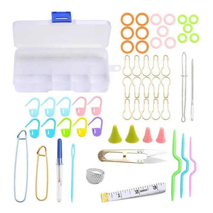 Set De Accesorios Para Tejer En Caja Plastica 57pcs - Baúl de Ayün