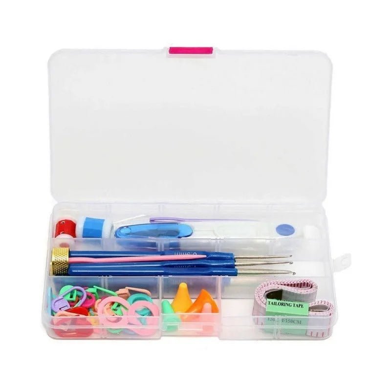 Set De Crochet Completo Con Caja Organizadora - 53 Piezas - Baúl de Ayün