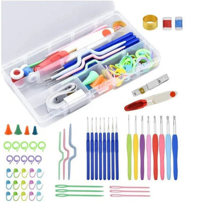 Set De Crochet Completo Con Caja Organizadora - 53 Piezas - Baúl de Ayün