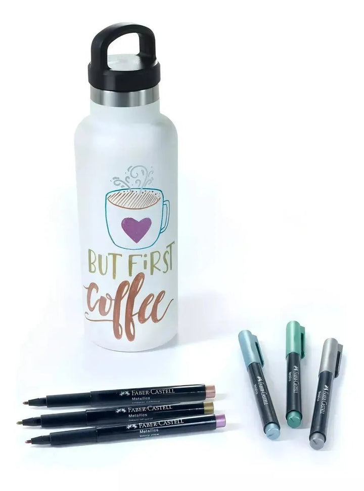 Set de Marcadores Metálicos 12 Colores Faber Castell - Baúl de Ayün