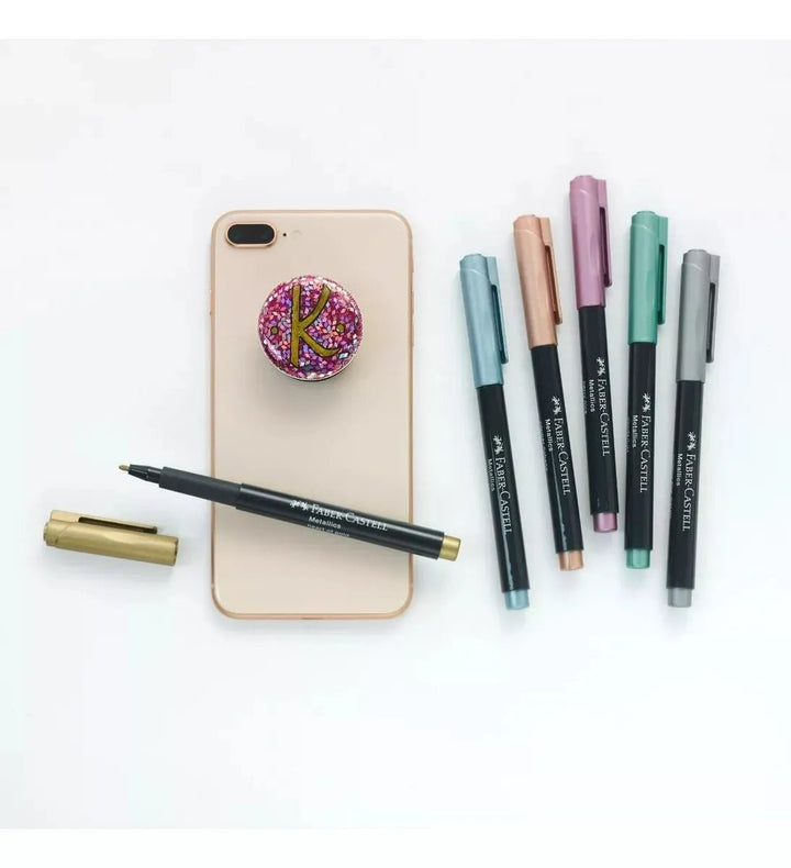 Set de Marcadores Metálicos 6 Colores Faber Castell - Baúl de Ayün